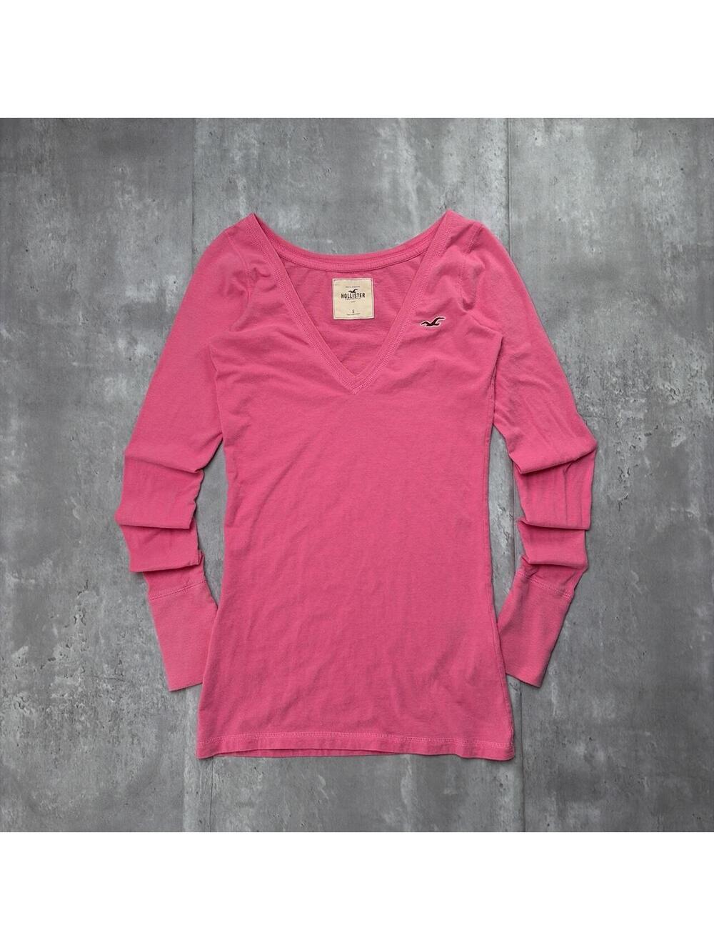 Y2K Pink Hollister Surf Grunge Babydoll Top